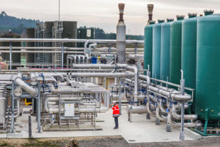 Site de recyclage et de valorisation des déchets Veolia en France