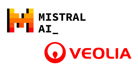 Mistral AI_ and Veolia logos on a transparent background